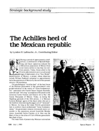 1980-07-01: The Achilles Heel of the Mexican Republic