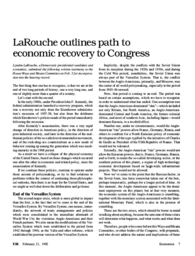 1992-02-21: LaRouche Outlines Path to Economic Recovery to Congress