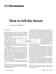 1999-08-27: How To Tell the Future