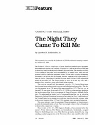 2004-03-12: ‘Convict Him or Kill Him!’: The Night They Came To Kill Me