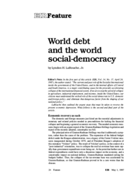 1987-05-01: World Debt and the World Social-Democracy