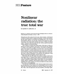 1987-09-18: Nonlinear Radiation: The True Total War