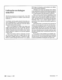 1989-01-01: LaRouche on Dialogue with PLO