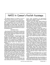 1977-11-01: NATO in Caesar’s Foolish Footsteps