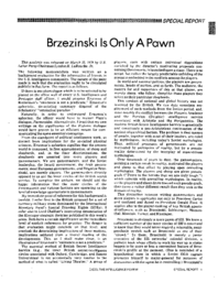 1978-03-29: Brzezinski Is Only a Pawn