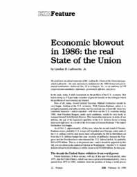 1986-02-14: Economic Blowout in 1986: The Real State of the Union