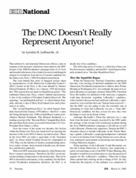 2003-03-14: The DNC Doesn’t Really Represent Anyone!