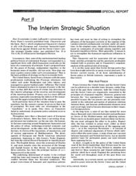 1977-12-26: The Interim Strategic Situation, Part II