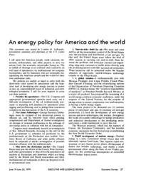 1979-06-19: An Energy Policy for America and the World