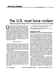 1979-09-11: The U.S. Must Have Nuclear Energy
