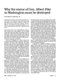 1992-09-18: Why the Statue of Gen. Albert Pike in Washington Must Be Destroyed