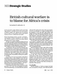 1994-06-03: British Cultural Warfare Is To Blame for Africa’s Crisis