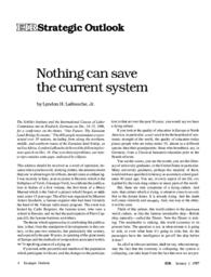 1997-01-01: Nothing Can Save the Current System