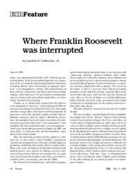 1998-07-17: Where Franklin Roosevelt Was Interrupted