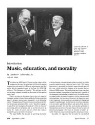 1998-09-04: Music, Education, and Morality