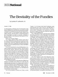 2000-11-10: The Bestiality of the Fundies