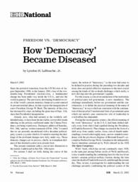 2002-03-22: Freedom vs. ‘Democracy’: How ‘Democracy’ Became Diseased