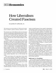 2003-03-21: How Liberalism Created Fascism