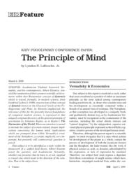 2009-04-03: Kiev Podolynsky Conference Paper: The Principle of Mind