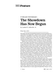 2012-05-11: It Began Yesterday!: The Showdown Has Now Begun