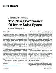 2013-04-05: A New Meaning for ‘Us’: The New Governance of Inner Solar Space