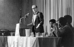 1975-01-01: Lyndon LaRouche at campaign event, Trenton, New Jersey