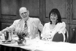 1997-09-08: Lyndon and Helga LaRouche at Lyndon's 75th birthday party