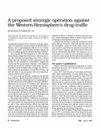 1985-04-02: A Proposed Strategic Operation against the Western Hemisphere’s Drug-Traffic