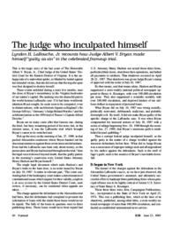 1989-06-23: The Judge Who Inculpated Himself