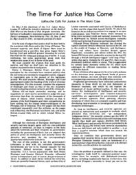 1978-05-23: The Time for Justice Has Come. LaRouche Calls for Justice in the Moro Case