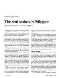 1980-08-26: Address to the Nation: The Real Stakes in Billygate