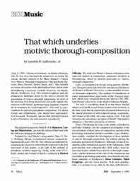1995-09-01: That Which Underlies Motivic Thorough-Composition