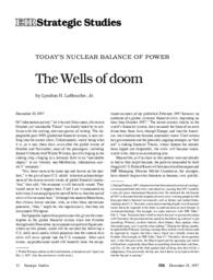 1997-12-19: Today’s Nuclear Balance of Power: The Wells of Doom