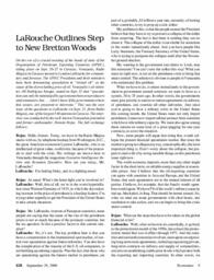 2000-09-29: LaRouche Outlines Step to New Bretton Woods