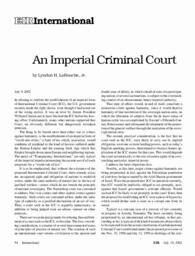 2002-07-19: An Imperial Criminal Court