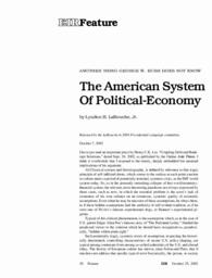 2002-10-25: Another Thing George W. Bush Does Not Know: The American System of Political Economy