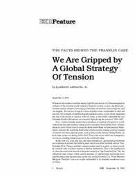 2004-09-10: The Facts Behind the Franklin Case: We are Gripped by a Global Strategy of Tension