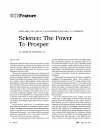 2005-04-29: How Most of Today’s Economists Became Illiterates: Science: The Power To Prosper