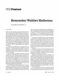 2005-06-17: Remember Walther Rathenau