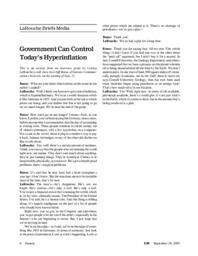 2005-09-30: LaRouche Briefs Media: Government Can Control Today’s Hyperinflation