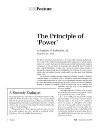 2005-12-23: The Principle of ‘Power’