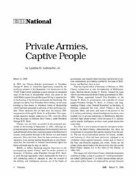 2006-03-31: Private Armies, Captive People