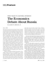 2008-07-04: Free Trade vs. National Interest: The Economics Debate About Russia