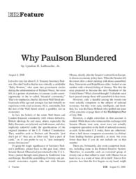 2008-08-15: Why Paulson Blundered