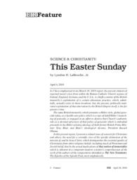 2010-04-16: Science & Christianity: This Easter Sunday