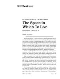 2012-07-20: Glass-Steagall Understood: The Space in Which To Live